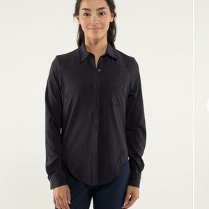 Lululemon Urbanite Shirt sz 10 Black